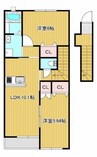 セレノア 2LDKの間取り