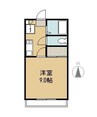 フォーバスIII 1Kの間取り