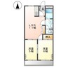アメニティーハイツ 2LDKの間取り