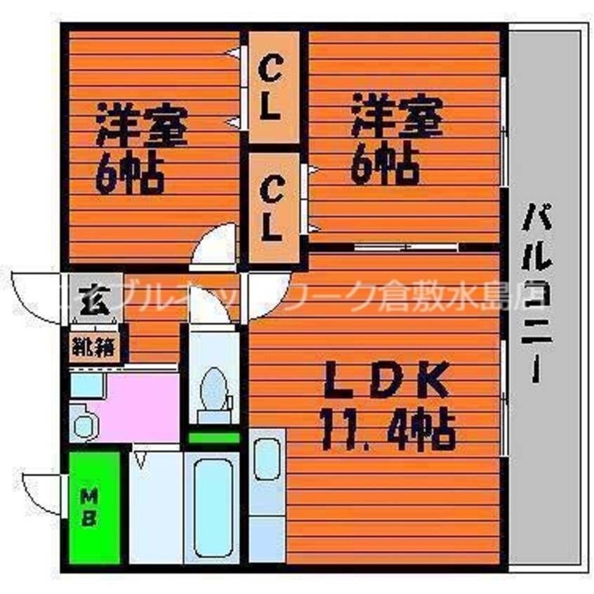 間取図 マリベールフレール