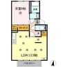 シャトル春水　Ｂ棟 1LDKの間取り