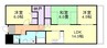 ブランシャトー 3LDKの間取り