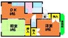 エスペランスＢ 2DKの間取り