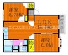 グリーンパーク西辛川Ｃ 2LDKの間取り
