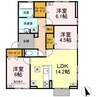 フェリシタス 3LDKの間取り