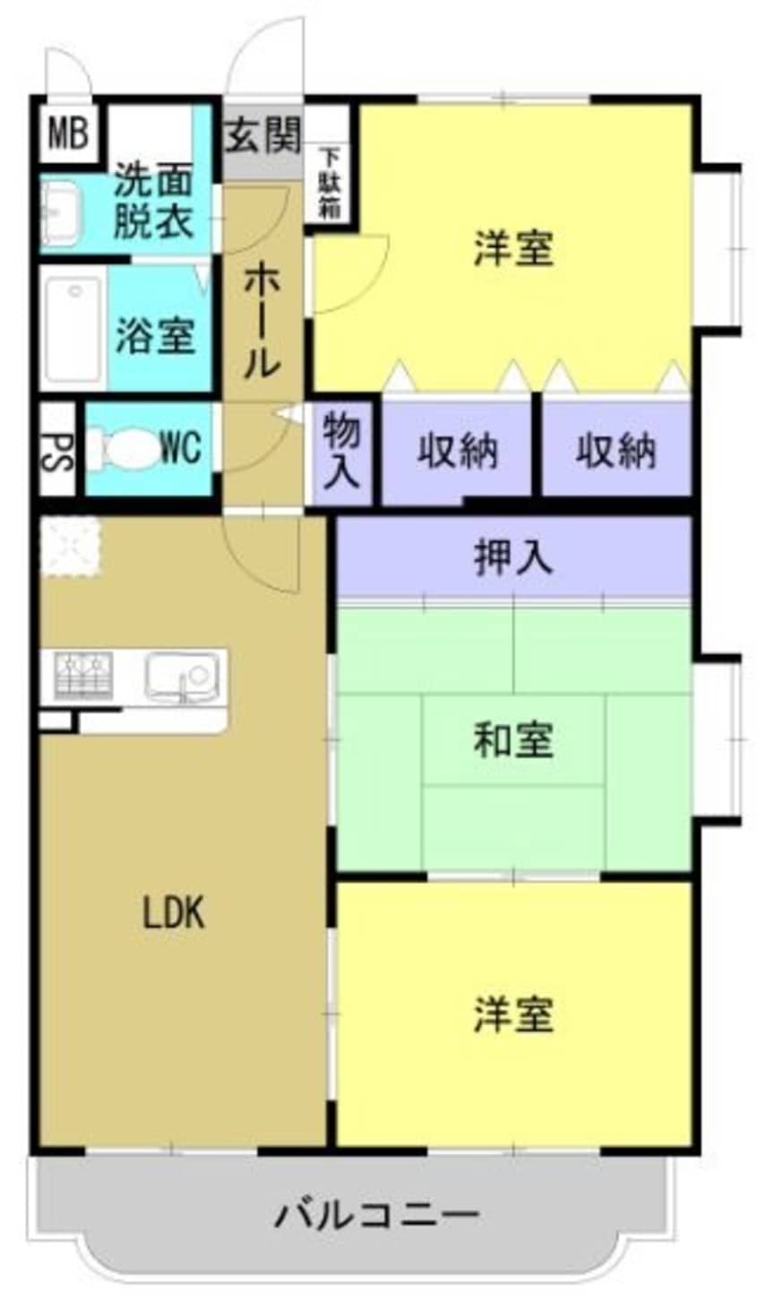 間取図 ユーミーオアゾ