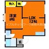 ファミーユKⅡ 2DKの間取り