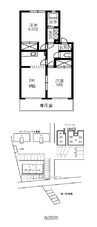 プリメールA 2DKの間取り