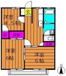 パナハイツＹＯＵ 3DKの間取り