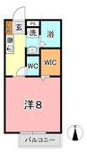 ＡＮＩＥＳＵ　ＢＥＥ　Ⅱ 1Kの間取り