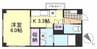 K3ビル 1Kの間取り