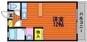 コートダジュール　D棟 1Rの間取り