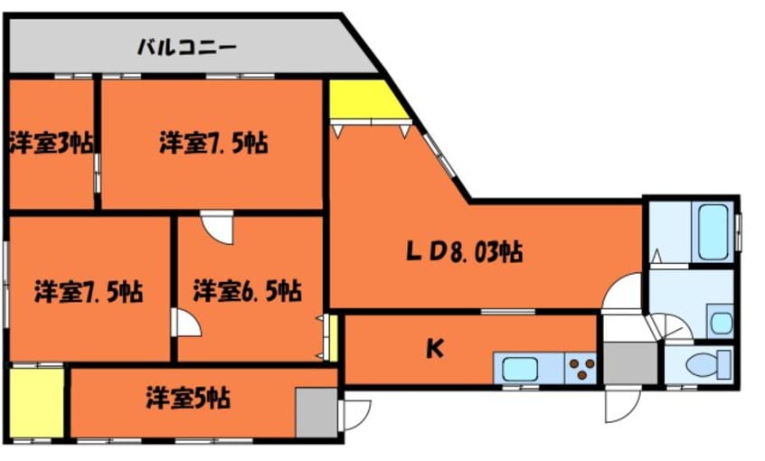 間取図 エフジービービル