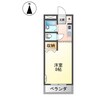 メゾンモンパルナス 1Kの間取り