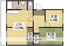 国富コーポ 2LDKの間取り