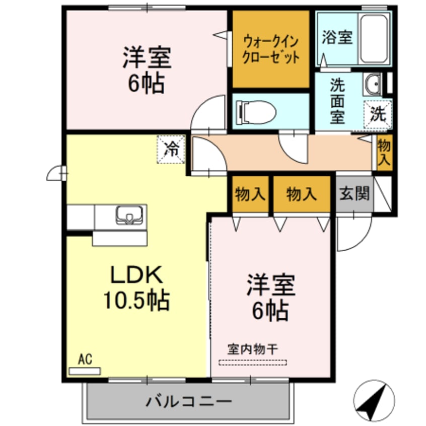間取図 アシュランス　Ｂ棟