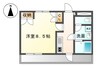 メルヴェール 1Kの間取り