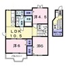 クレスト－ル　Ｃ 3LDKの間取り