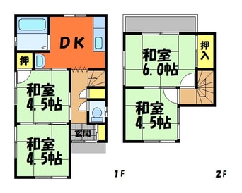 間取図 中古一戸建４DK