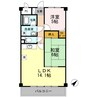 グリーンハイツ中島 2LDKの間取り