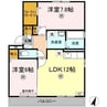 ピアチェーレ 2LDKの間取り