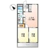 コンフォース亀山Ⅱ 2LDKの間取り