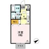 セジュール文政　Ａ棟 1Kの間取り