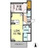 カルム 1LDKの間取り