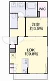 Hebel Maison katena 1LDKの間取り