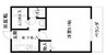フルール99 1Kの間取り