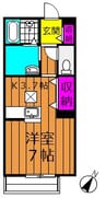エルメゾン寿町 1Kの間取り