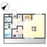 シャトーグレイス 1Kの間取り
