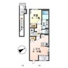 メイグリーン 1LDKの間取り