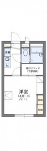 レオパレス吉備中山 1Kの間取り