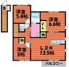 プレイン・パイン　Ｂ 3LDKの間取り