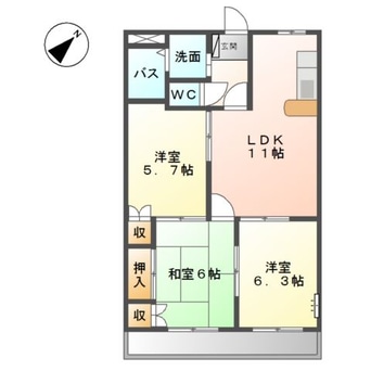 間取図 エランドールⅡ