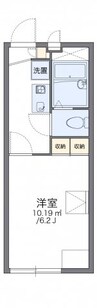 レオパレスかのん 1Kの間取り