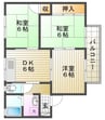 アンビシャス・キシ　A棟 3DKの間取り