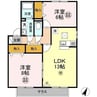 ボナールⅡ 2LDKの間取り