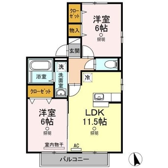 間取図 パルティール中島