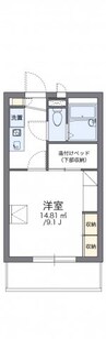 レオパレス花 1Kの間取り