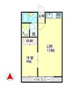 サニーコート中庄 1LDKの間取り