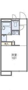 レオパレストトロ 1Kの間取り