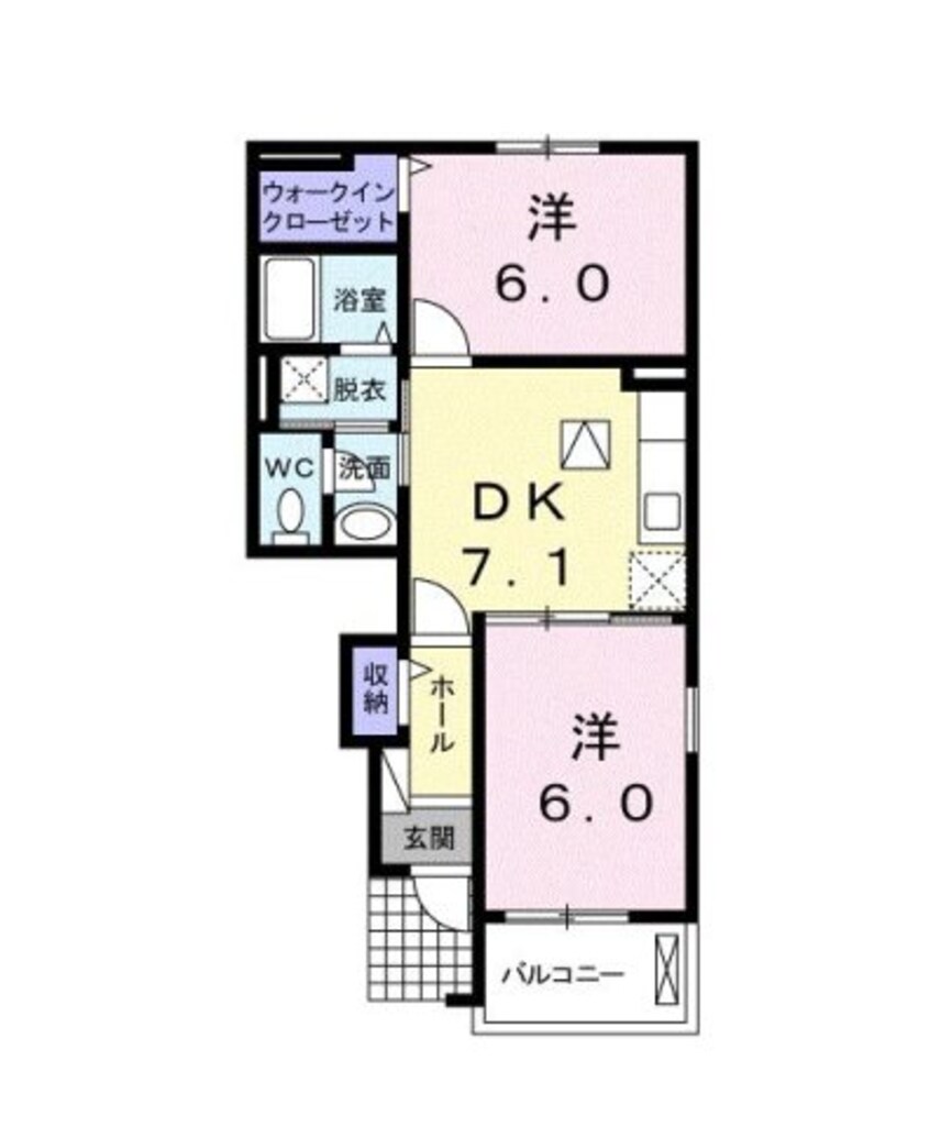 間取図 ラフィネ・シエルＩ