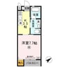 サンライズ　Ｃ棟 1Kの間取り