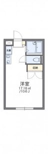 レオパレスウイング近藤 1Kの間取り