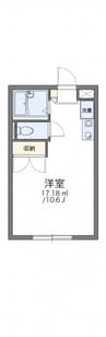 レオパレスウイング近藤 1Kの間取り