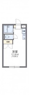 レオパレスウイング近藤 1Kの間取り