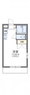 レオパレスウイング近藤 1Kの間取り