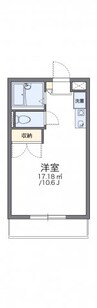 レオパレスウイング近藤 1Kの間取り